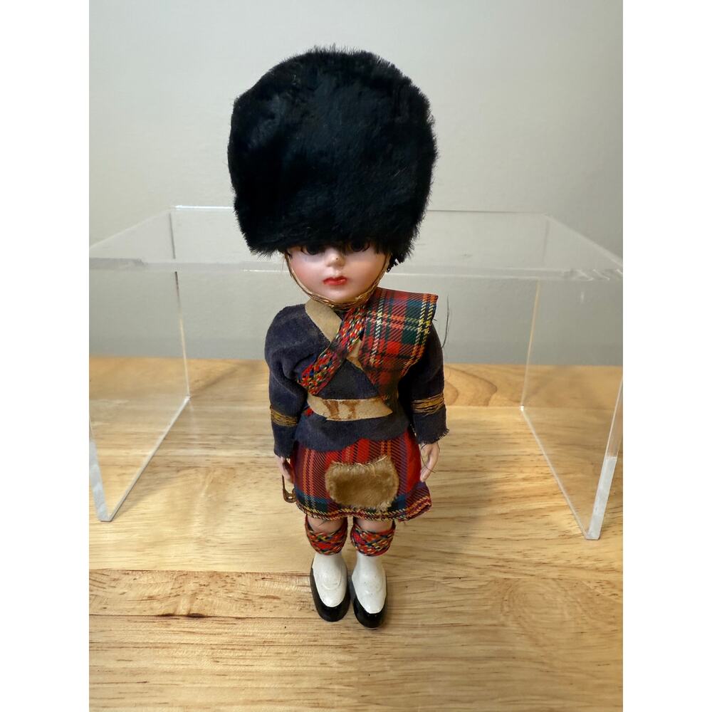 Vintage 1950s Rogard Scottish Guard Doll Made of Celluloid or Hard Plastic JL